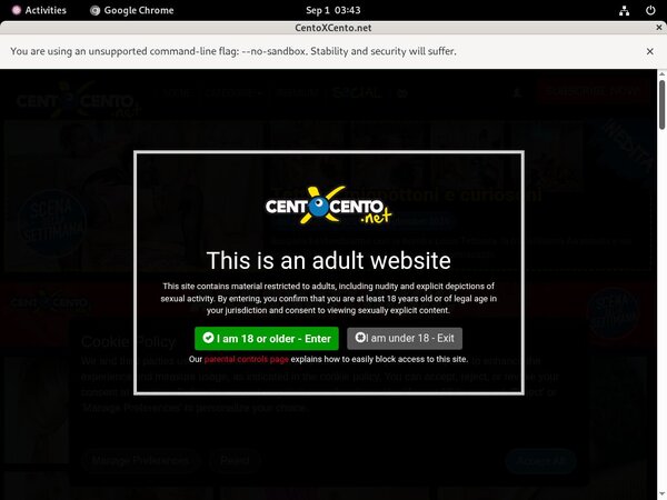 Cento X Cento With Gift Card