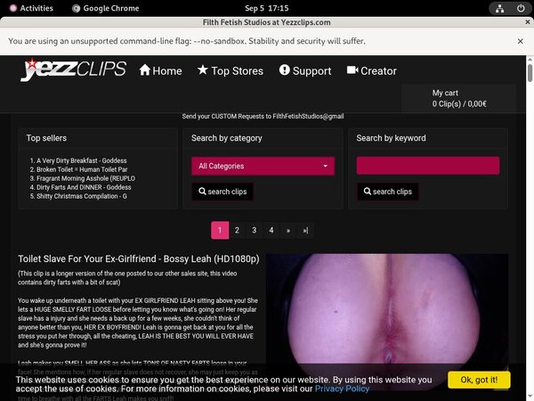 Filth Fetish Studios Network Password