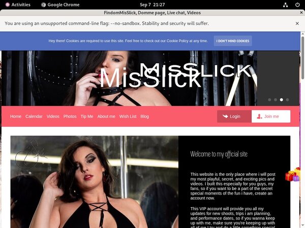 FindomMisSlick Logins For Free