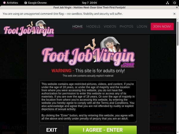 Foot Job Virgin Hack Account