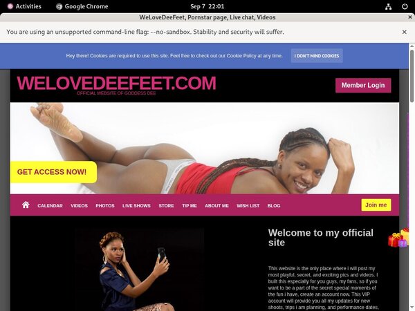 Free Welovedeefeet.com Codes