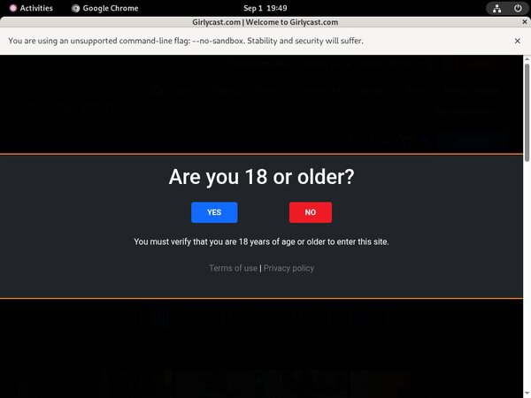 Girlycastshop.com Password Info
