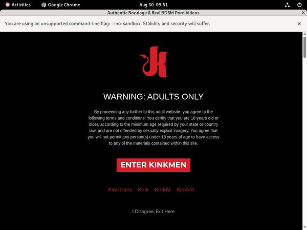 Kink Men Sign Up Discount