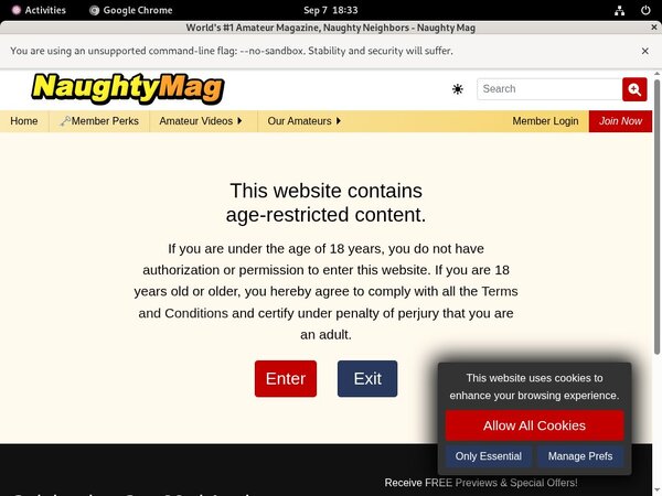 Naughtymag.com Free Account