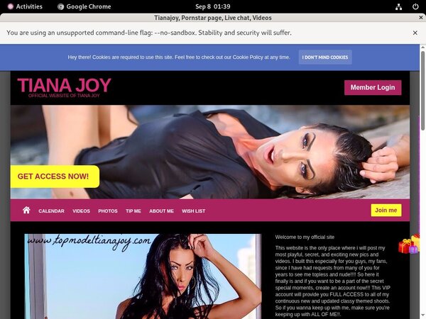 Pass Tianajoy.modelcentro.com