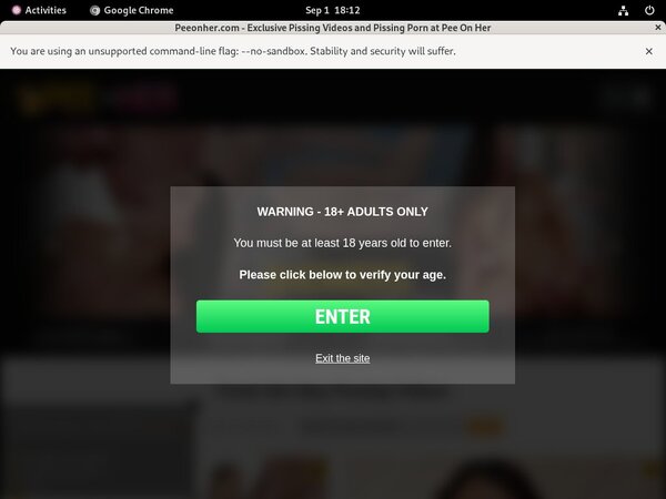 Peeonher.com Log In
