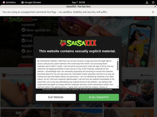 Salsa XXX Accounts And Passwords