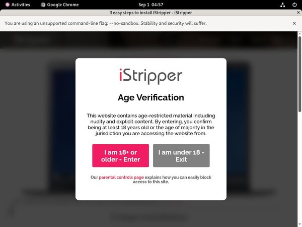 Sign Up Istripper