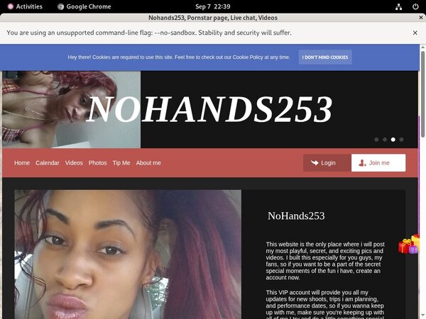Sign Up Nohands253 Free