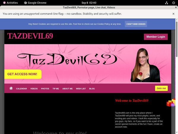 Tazdevil69 Account Membership