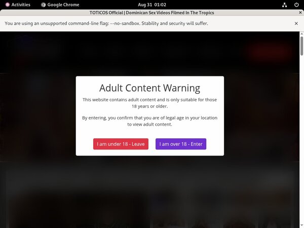 Toticos.com New Account