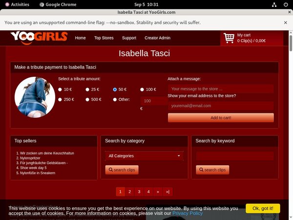 Try Isabella Tasci Free