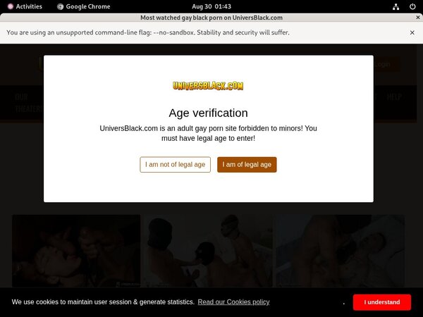 Universblack.com Free Trial Membership