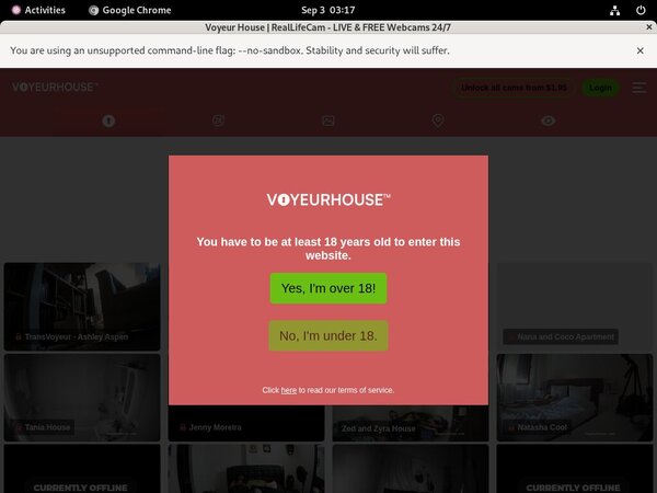 Voyeurhouse Free Trial Account