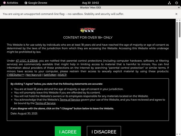 Workin Men XXX Sign Up