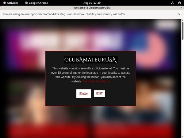 Club Amateur USA Log In