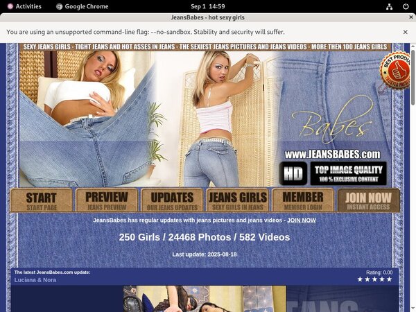 Jeansbabes.com Working Account