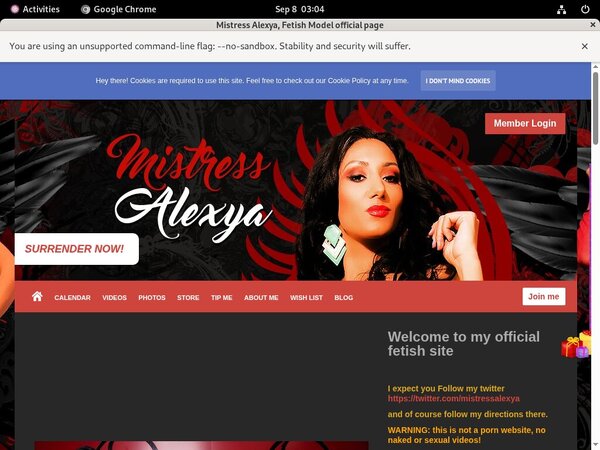 Mistress Alexya Passwords 2017