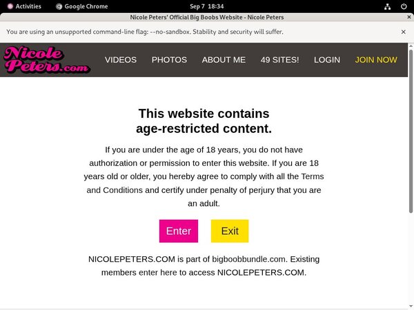 Nicole Peters Login Info