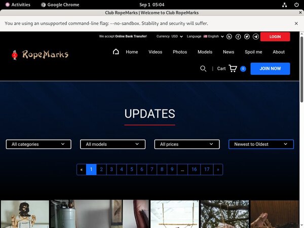 Clubropemarks Allow Paypal