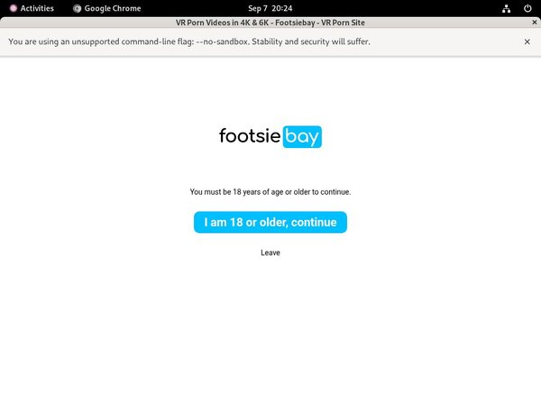 Account On Footsie Bay Account On Footsie Bay