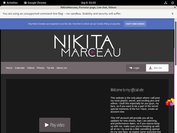 Nikitamarceau.modelcentro.com Verotel Discount