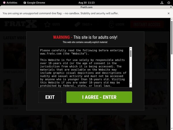 Fraternityx.com Debit Card